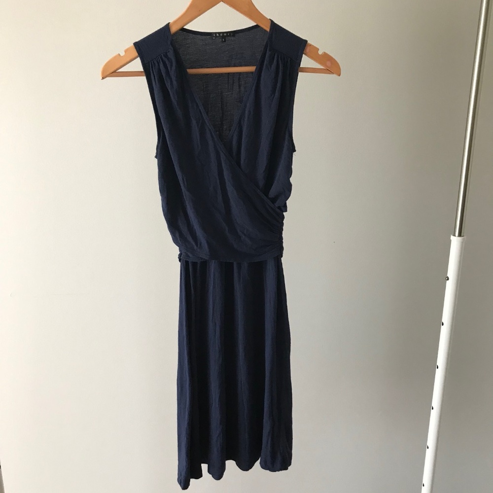 Theory navy blue dress